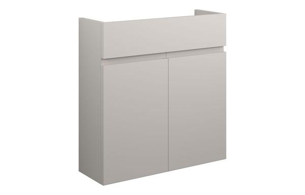 Clarence 600mm Slim Basin Unit - Matt Dove Grey (Grey Cab)